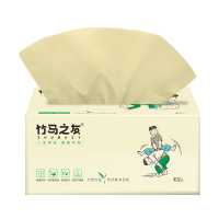 竹马之友竹纤维本色抽纸1包*402张