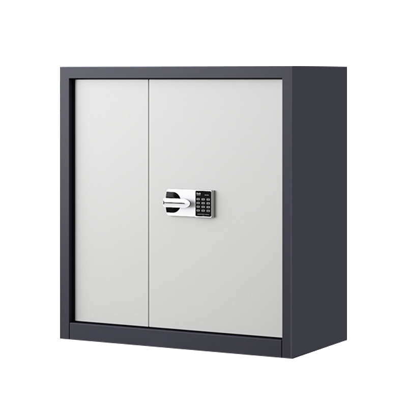 利特莱依指纹电子保密柜钢制密码文件柜档案柜矮柜保密资料柜办公柜 单节灰白:国保锁