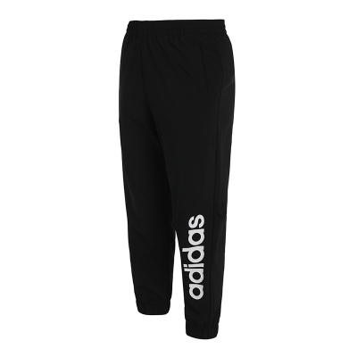 阿迪达斯NEO男2021夏新款梭织宽松透气休闲运动长裤GP4871
