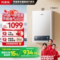 万家乐恒温王燃气热水器JSQ25-13P3(F)液化气5A超一级恒温家用洗澡静音一级节能省气防冻