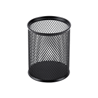 广博(GuangBo) W48117 80*97mm 圆形笔筒 黑色