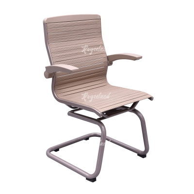 洛诗莲 (RoyceLand) 弓形椅办公椅电脑椅护腰工学椅会议椅 宽织带香槟色