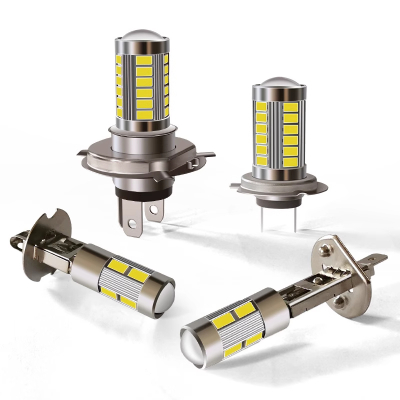 格瑞达 汽车LED雾灯H1 H3超亮改装灯 个