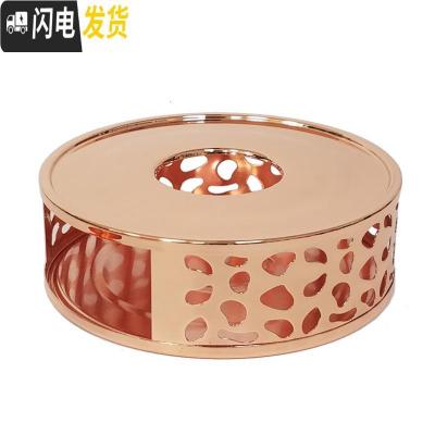 三维工匠不锈钢茶蜡烛保温茶器花茶壶茶具带杯套装加热底座茶壶煮茶温茶炉 1245玫瑰金保温壶