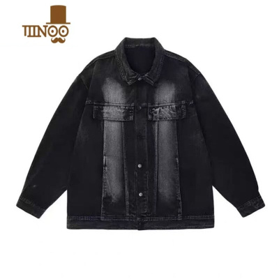 YANXU情侣装ins复古水洗做旧牛仔外套感潮牌美式宽松搭男女夹