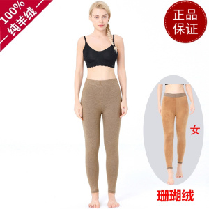 免费试穿 秋冬新款羊绒裤男春秋装加绒加厚高腰保暖裤女羊羔绒修身打底裤2024冬装新款羊毛保暖裤男大码内穿毛裤加绒裤