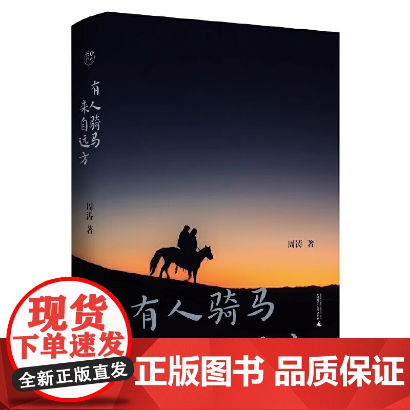 纯粹 有人骑马来自远方 周涛 著名散文家 鲁迅文学奖得主周涛生前蕞后一部散文集 广西师范大学出版社 正版书籍
