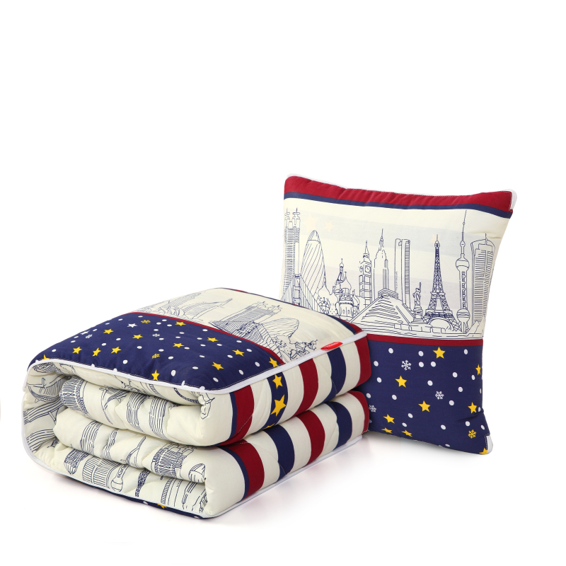 安琪尔抱枕被子靠垫被环球之星140*180cm条