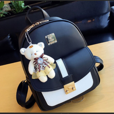 双肩包女书包2021新款韩版学院风迷你小清新学生时尚皮背包女包包莎丞