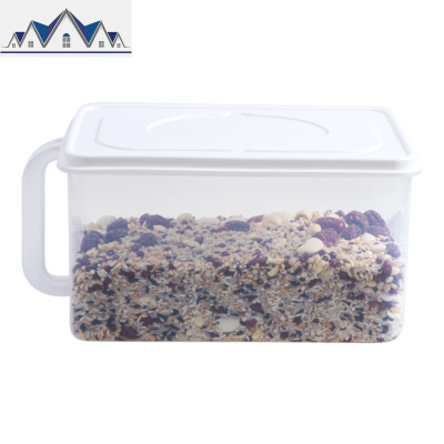 带盖塑料保鲜盒冰箱水果盒子 长方形密封盒厨房蔬菜收纳盒 三维工匠