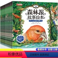 [全12册]森林报故事绘本 [正版]森林报春夏秋冬故事绘本全套12册3-4-6-7-8-9-10岁注音版小学生一二年级课