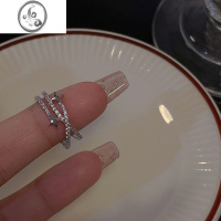 JiMiSUGAR 精致超闪星星戒指女ins小众设计感轻奢锆石冷淡风食指指环