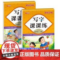 四年级上下册写字课课练全2册 小学生专用硬笔书法笔画笔顺临摹楷书练字帖 每日一练规范写字巩固课堂知识练习册