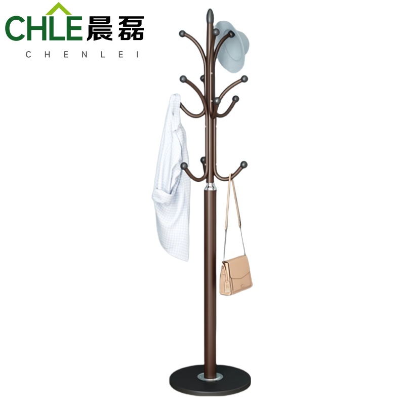 晨磊 衣帽架 落地式(棕色) 个