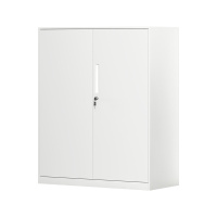 臻远 ZY-WJGC-87 文件柜窄边矮柜拆装档案柜落地书柜 925铁门白色