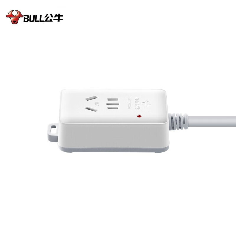 公牛 新国标插座/接线板 GN-103D 大功率1位无开关 1.8m