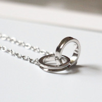 性冷淡风手链女韩版S925纯银简约百搭几何双圆环链子学生女银饰品送女朋友老婆情人节七夕生日礼物