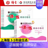 英语 语法小练习 五年级下 [正版]华东师大版一课一练语法小练习三年级四年级五年级英语上下册第一学期牛津英语N版句法词法