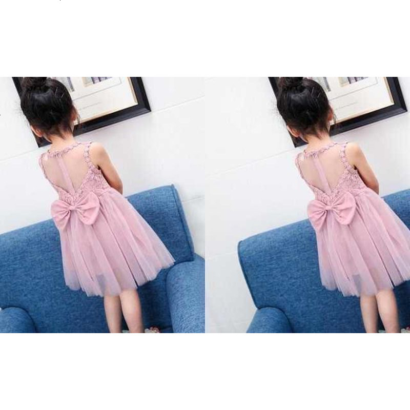 女童连衣裙夏季2017新款女孩蕾丝蓬蓬纱裙宝宝公主裙儿童裙子夏装