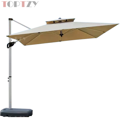 探在途 TZT5072110 户外遮阳伞庭院伞别墅露天花园罗马伞 2.5米 钛钢款