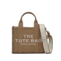 MARC JACOBS棉麻混纺手提托特包大容量休闲百搭配饰女包日常通勤购物环保袋