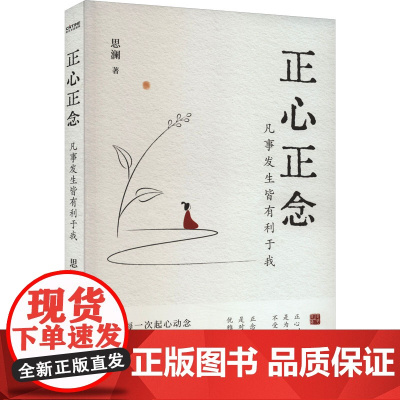 正心正念 凡事发生皆有利于我 江苏凤凰文艺出版社 思澜 著
