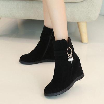 奔典品牌加绒冬季雪地靴女款学生韩版加厚短靴女时尚百搭平底棉靴内增高女鞋子