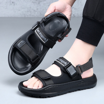 欧洲站凉鞋男士夏季外穿休闲沙滩鞋男款开车EVA大底防滑耐磨拖鞋