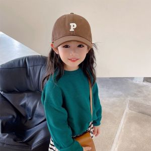 儿童帽子春秋时尚女童鸭舌帽洋气韩版遮阳棒球帽男孩太阳帽潮