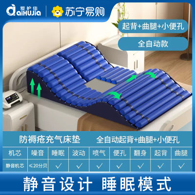 防褥疮气床垫医用充气垫卧床瘫痪病人全自动翻身起背老人护理床垫 全自动款起背曲腿+小便孔