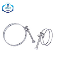 迦毅不锈钢双钢丝喉箍40-45mm个