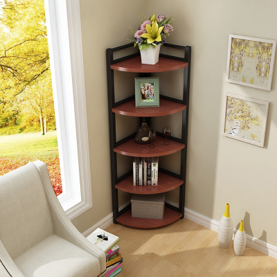 客厅墙角置物架卧室转角架闪电客厨房收纳架花架角落储物架书架拐角角