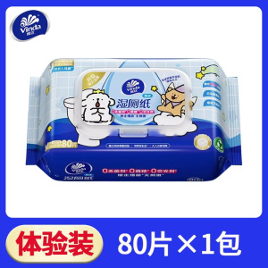 维达线条小狗湿厕纸家用卫生私处擦屁股湿厕纸家庭实惠装LU