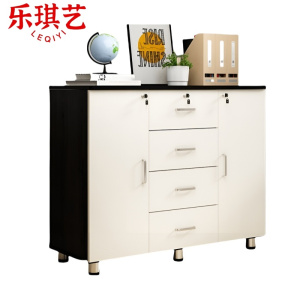 乐琪艺 储物柜 黑白套色 100*40*80cm 个