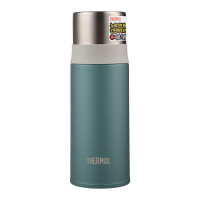 膳魔师(THERMOS)进口真空304不锈钢保温杯FFM-351K-SG 绿色350ML商务办公学生男女一杯两用