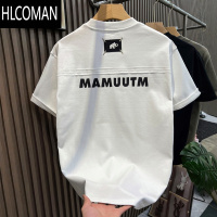 HLCOMAN夏季新款男士短袖t恤时尚潮流圆领百搭休闲打底衫刺绣半袖上衣服t