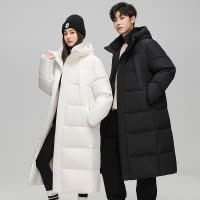男装冬季新款可二开中长款羽绒服休闲百搭保暖羽绒服潮牌外套