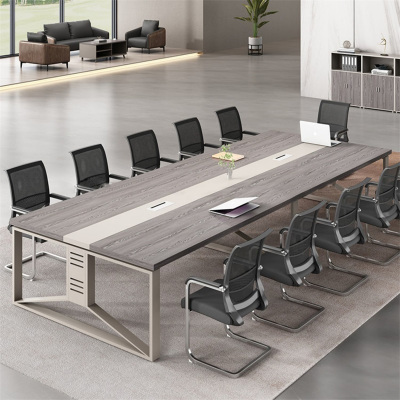 易企采 550*140CM办公家具会议桌长桌小型简约现代长条桌培训桌洽谈桌办公桌椅组合