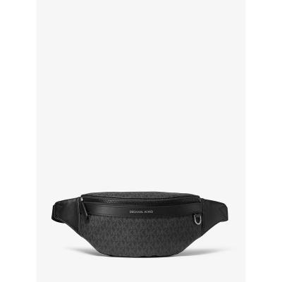 迈克·科尔斯(MICHAEL KORS)小号斜挎包男女士潮流签名印花帆布迷