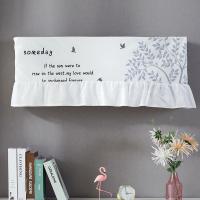 空调防尘罩 空调罩套 挂式开机不取挂机空调套简约防尘挡风帘 灰色树 2P(91-96厘米)开机不取