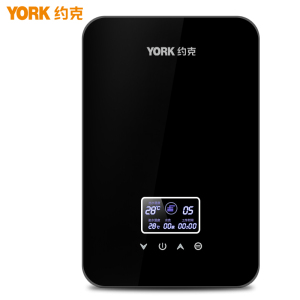 [门店同款]YORK即热式电热水器YK-F2A黑 智能恒温电热水器 触控式家用洗澡机小型免储水8800W