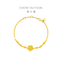 周大福 山茶花黄金手链 黄金足金手链(工费:420计价)EOF1257七夕礼物