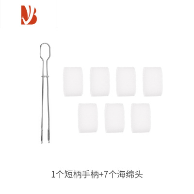 三维工匠洗杯子刷子长柄杯刷家用洗奶瓶专用器水杯清洁清洗海绵刷无死角