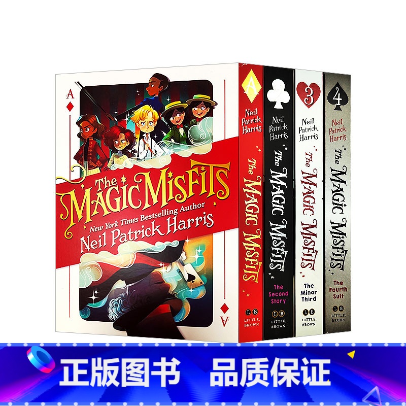 [正版]魔法边缘少年 4册盒装 英文原版The Magic Misfits 战胜逆境的友谊魔法冒险故事书 儿童英语课外