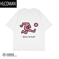 HLCOMAN[我的头呢]小众设计感趣味搞怪哈林凯斯短袖t恤夏男女同款