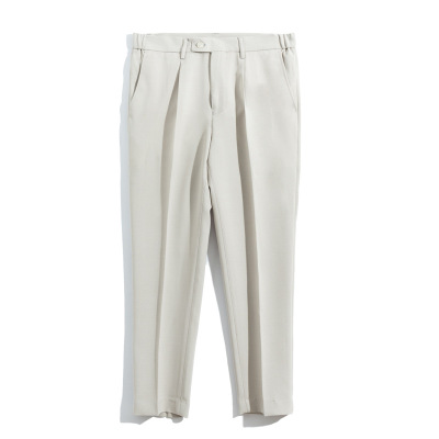 SUNTEK老弟学穿搭小西裤男秋冬春季韩版9分休闲修身直筒修身轻熟装九分西裤