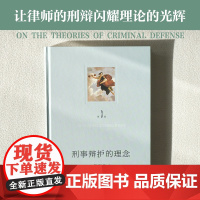 刑事辩护的理念 第三版第3版 陈瑞华 有效辩护实务技巧 刑事辩护制度理论模式争议问题分析 辩护律师职业伦理 北京大学店正