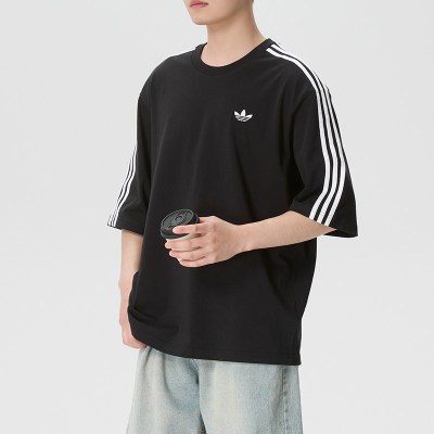 Adidas阿迪达斯三叶草男装新款透气舒适运动休闲短袖T恤KG6331 ZP