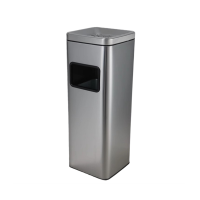 迅迈 正方形环保桶(不锈钢) 不锈钢酒店宾馆大堂垃圾桶灭烟桶带烟灰缸吸烟桶电梯口走廊立式桶