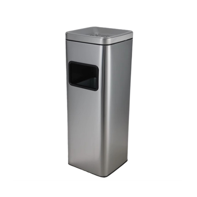 迅迈 正方形环保桶(不锈钢) 不锈钢酒店宾馆大堂垃圾桶灭烟桶带烟灰缸吸烟桶电梯口走廊立式桶